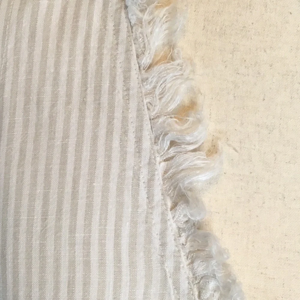 Tommy Bahama Two Palms Ruffle White/tan Striped Shift Dress - Picture 2 of 12